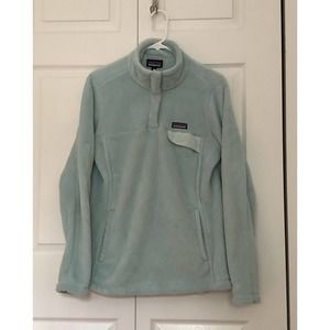 Patagonia Polartec Thermal Pro Women’s Fleece Pullover Light Blue L Snap